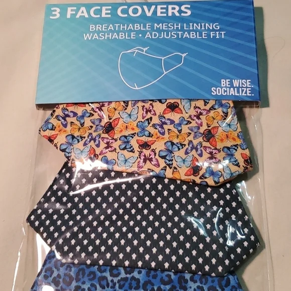 🍒NWT 3 FACE MASKS - Picture 1 of 7